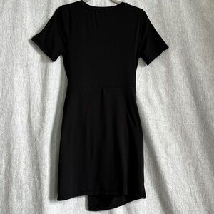 A New Day Women Cotton Blend Front Tie T-shirt Dress Sz S Casual Athleisure